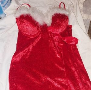 Just sexy Santa's helper or valentines day lover outfit.